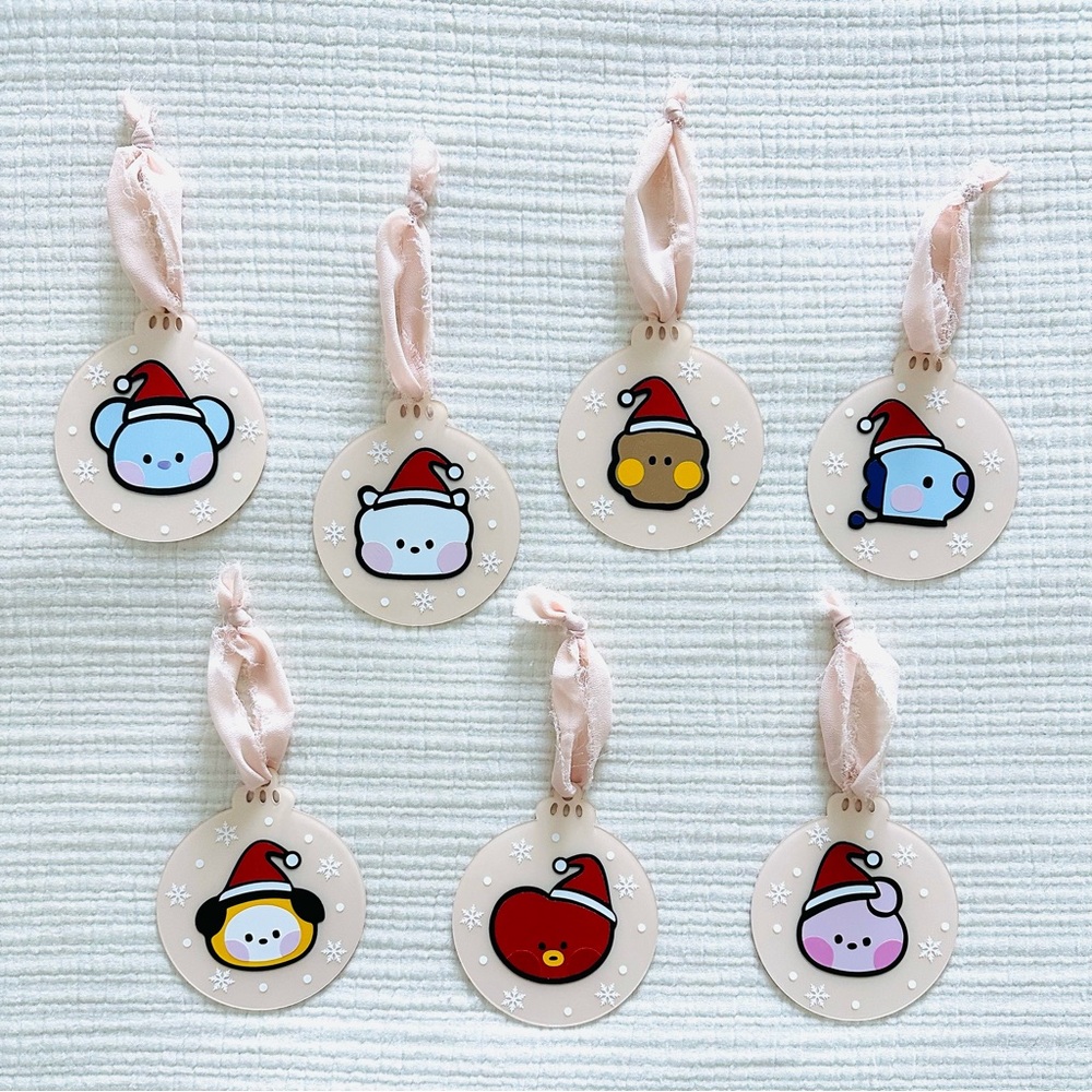 BT21 4” Acrylic Custom Ornaments
